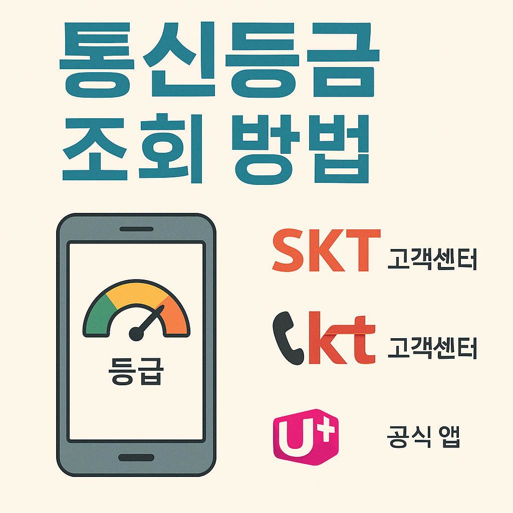 통신등급 조회 방법
