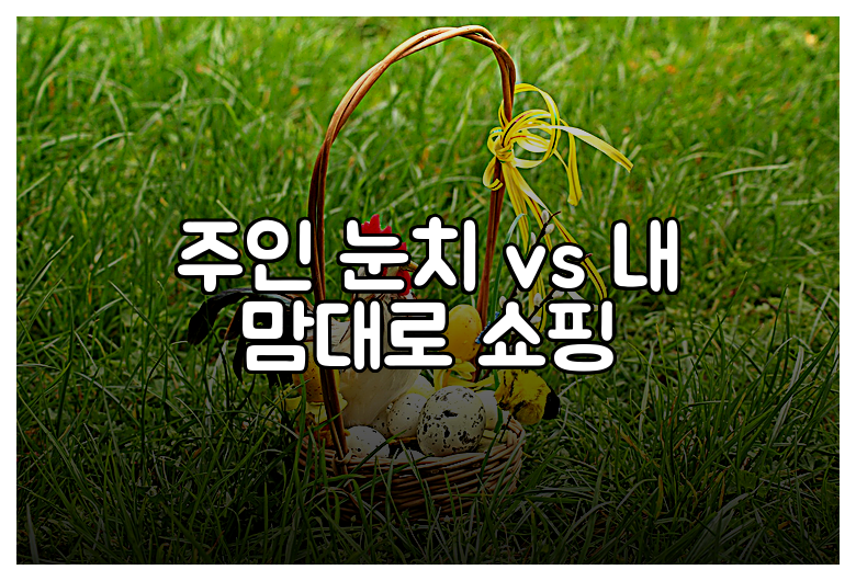 주인 눈치 vs 내 맘대로 쇼핑