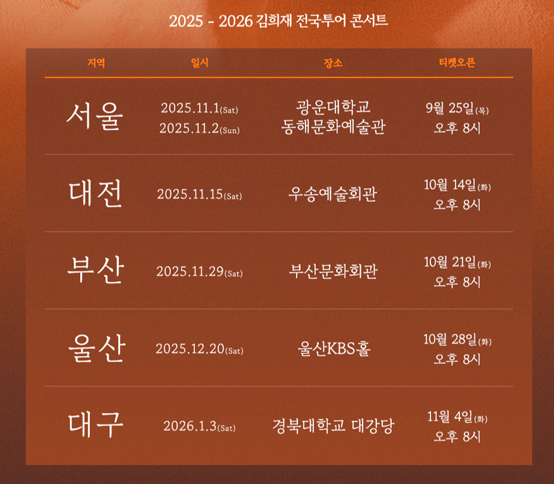 김희재 콘서트