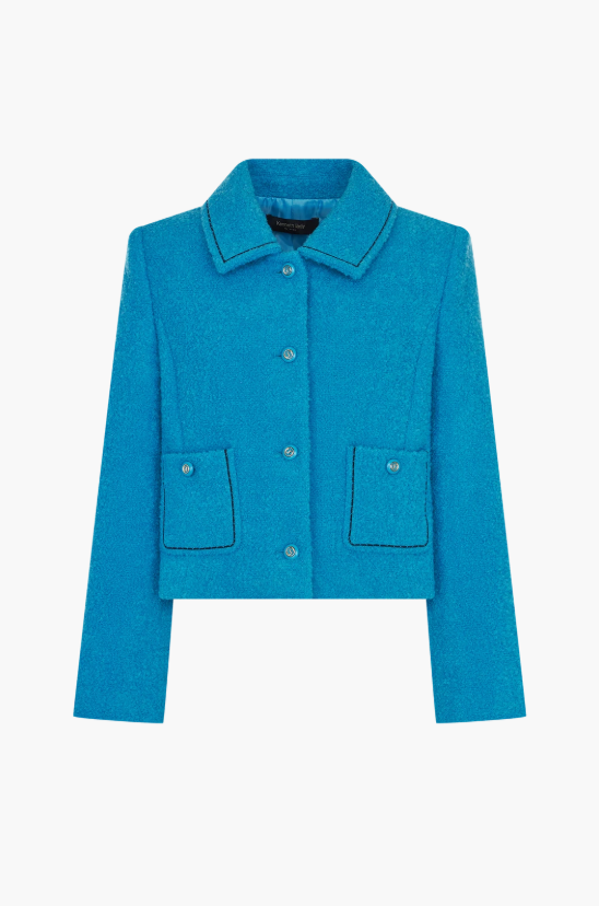 {자켓} 붉은 진주 16회 17회 18회 :: 천희주(최유나) / 케네스레이디 KENNETH LADY 파란색 블루 싱글카라 자켓