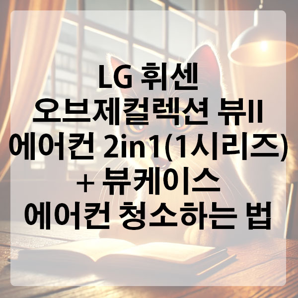LG 휘센 오브제컬렉션 뷰II 에어컨 2in1 (1시리즈) + 뷰케이스 에어컨 청소하는 법