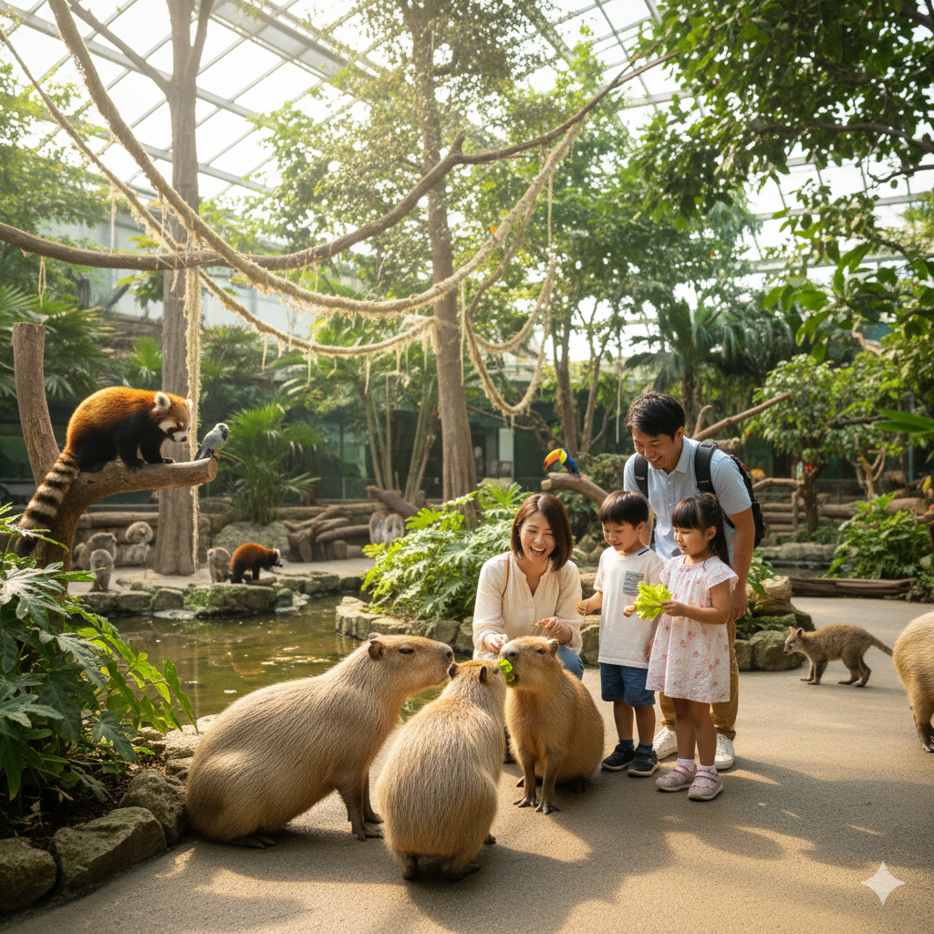 동물을 가까이서 만날수 있는 고베 동물왕국