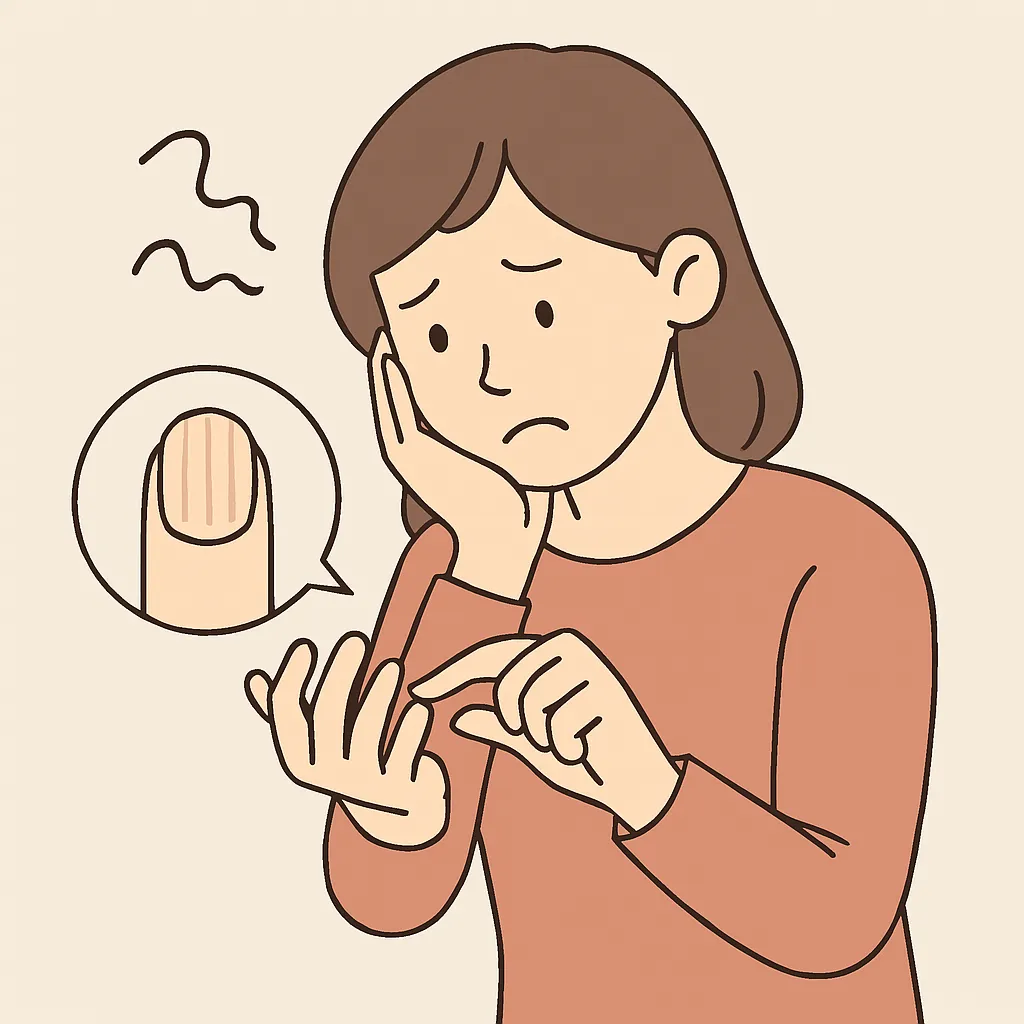 손톱 세로줄, 단순한 노화일까? 건강 적신호일까?