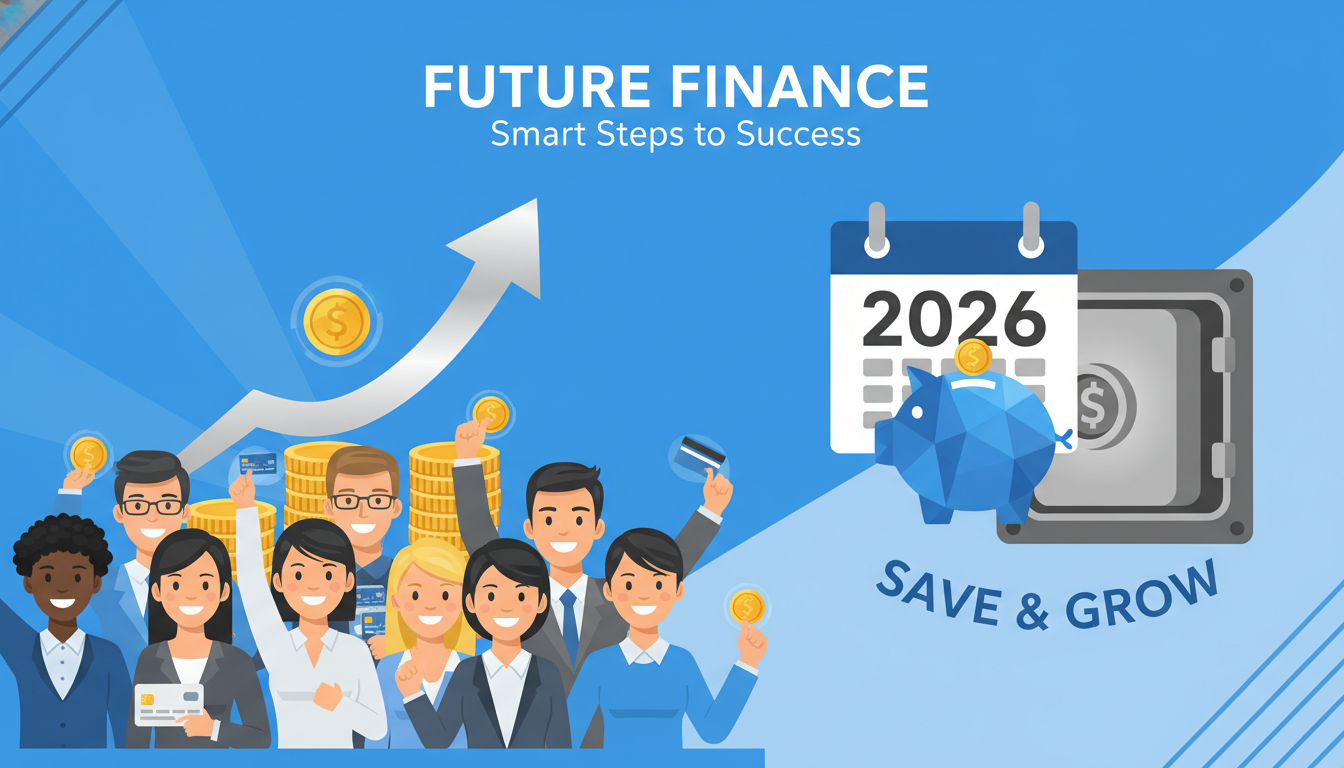 2026 청년미래적금 신청 및 목돈 마련 정책을 상징하는 청년들의 저축 일러스트 이미지