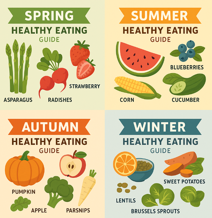 계절별 건강 음식 가이드 관련 사진