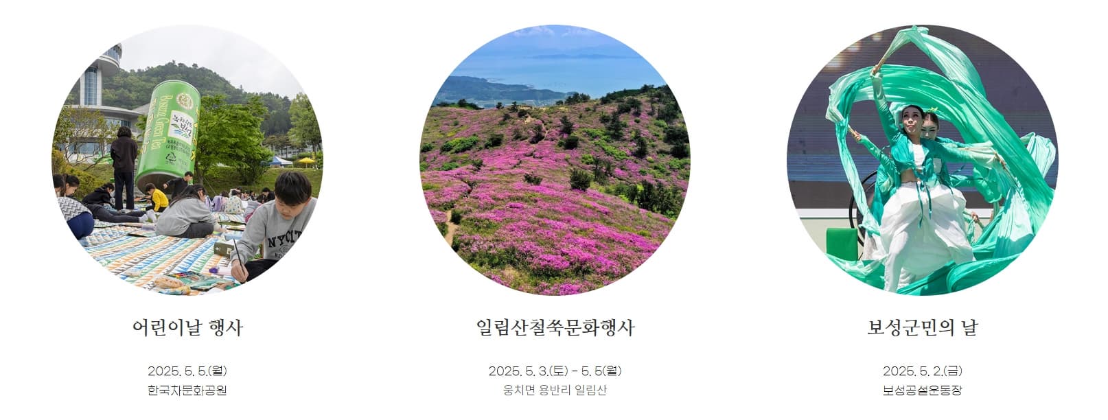 [5월 축제]2025 보성다향대축제❘기간, 일정, 프로그램 예약 방법, 추천코스, 셔틀 정보