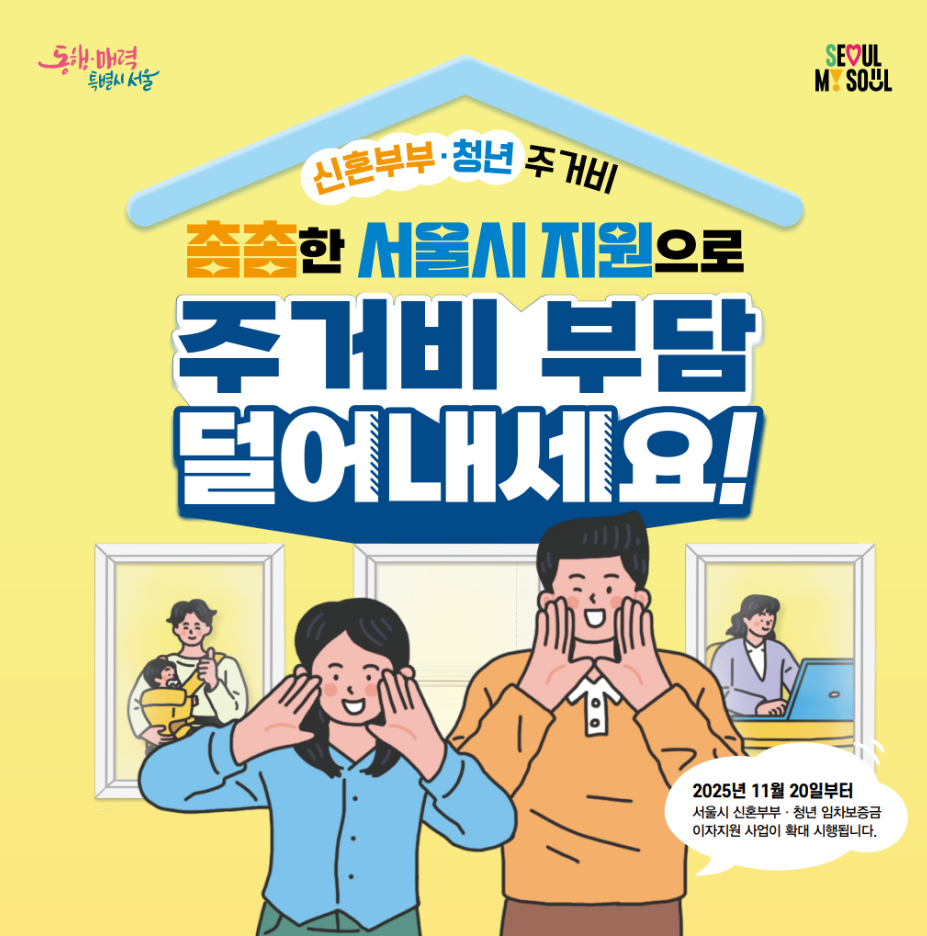 서울시 신혼부부 임차보증금 이자지원