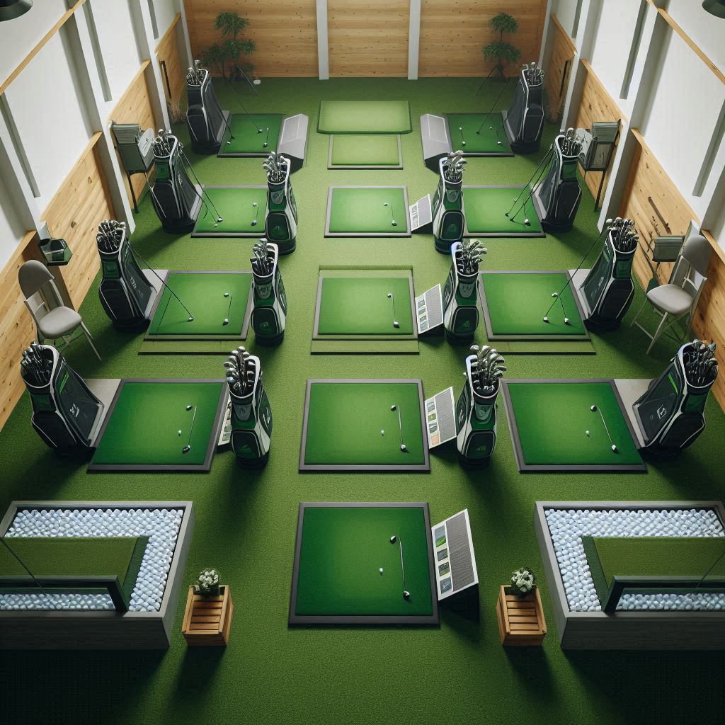 실내골프연습장 배경