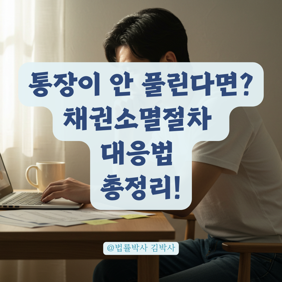 채권소멸절차 이의제기했는데도 통장이 안 풀린다면, 이 절차까지 점검해보세요