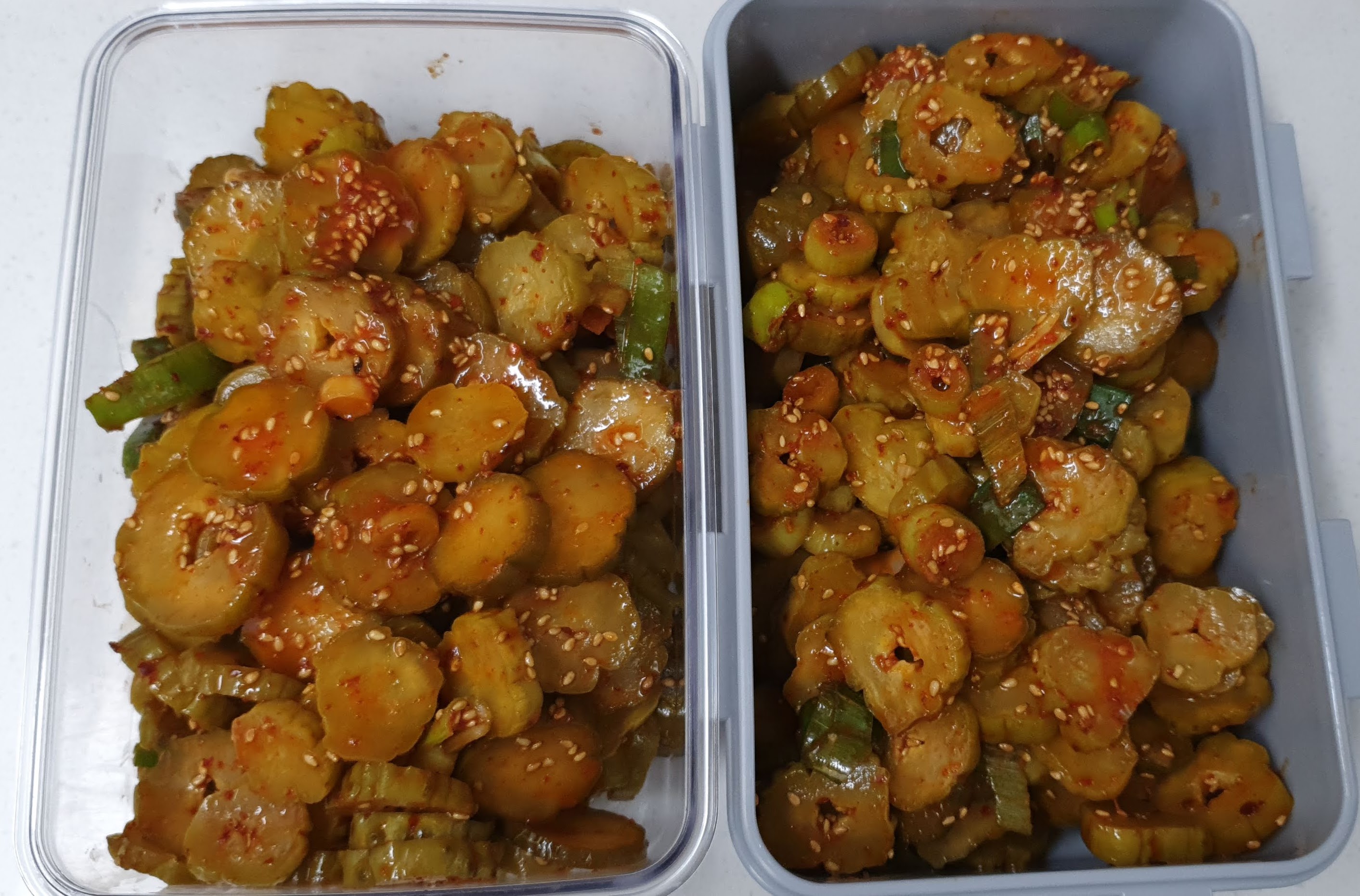 오이지짠지도시락