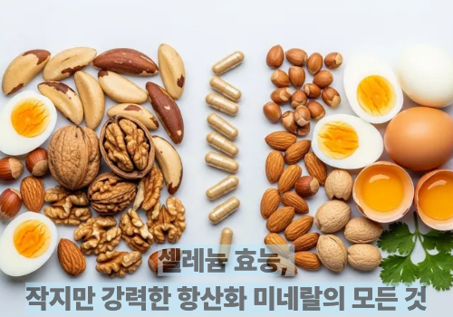 셀레늄 효능, 작지만 강력한 항산화 미네랄의 모든 것