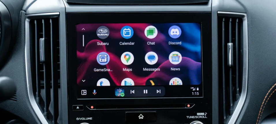 2024년 Android Auto의 최신 업데이트를 통해 주차 시에만 사용 가능한 앱(이미지출처- 9to5google)