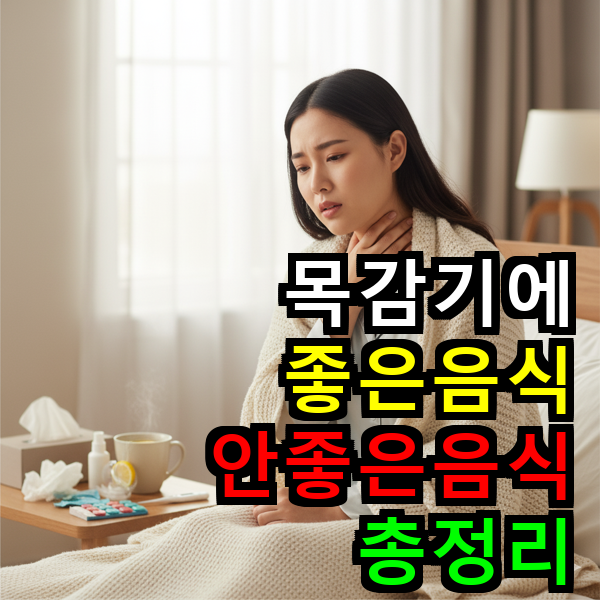 목감기에 좋은 음식과 안좋은 음식