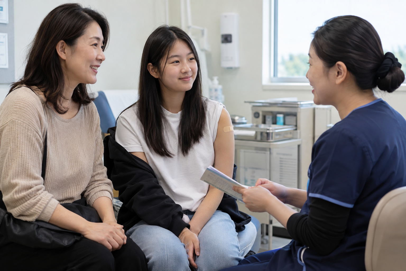 2026 청소년 HPV 국가예방접종, 남학생·여학생 대상과 예약·접종기록 확인 상황에서 보호자가 아이 상태와 다음 행동을 확인하는 실제 생활 장면