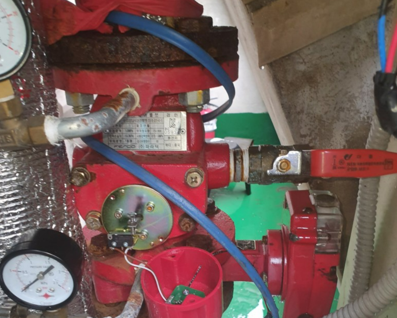 습식 스프링클러설비(Wet Pipe System, Sprinkler System)_알람체크밸브, 유수검지장치, 리타딩챔버,자동경보밸브