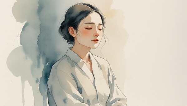 ISFP는 겉으로는 평온하고 차분해 보이지만, 내면에는 섬세하고 풍부한 감정이 흐릅니다에 관한 그림