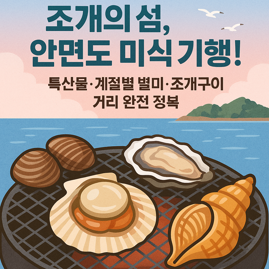 조개의 섬, 안면도 미식 기행! 특산물&middot;계절별 별미&middot;조개구이 거리 완전 정복