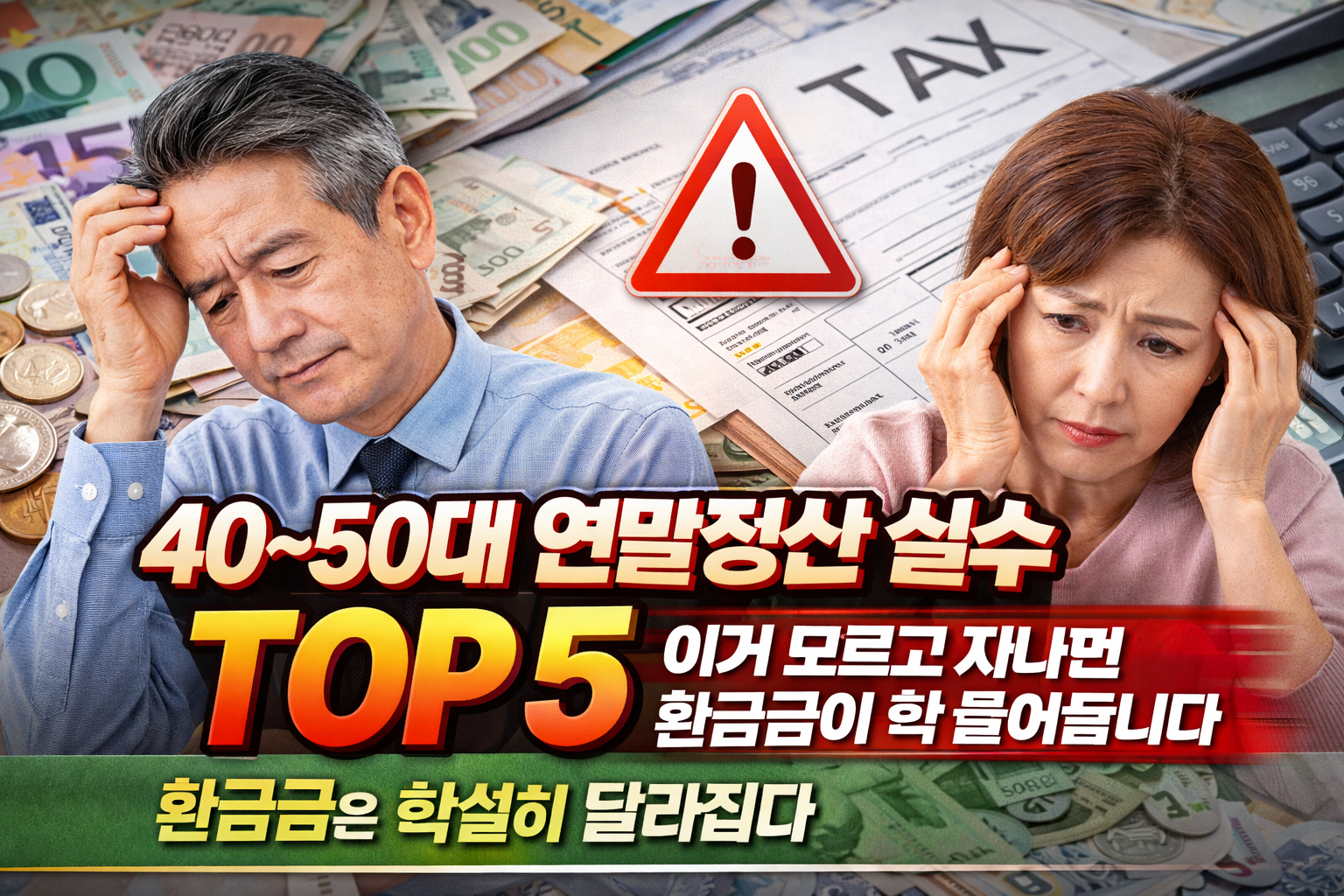 40~50대가 자주 하는 연말정산 실수 TOP 5