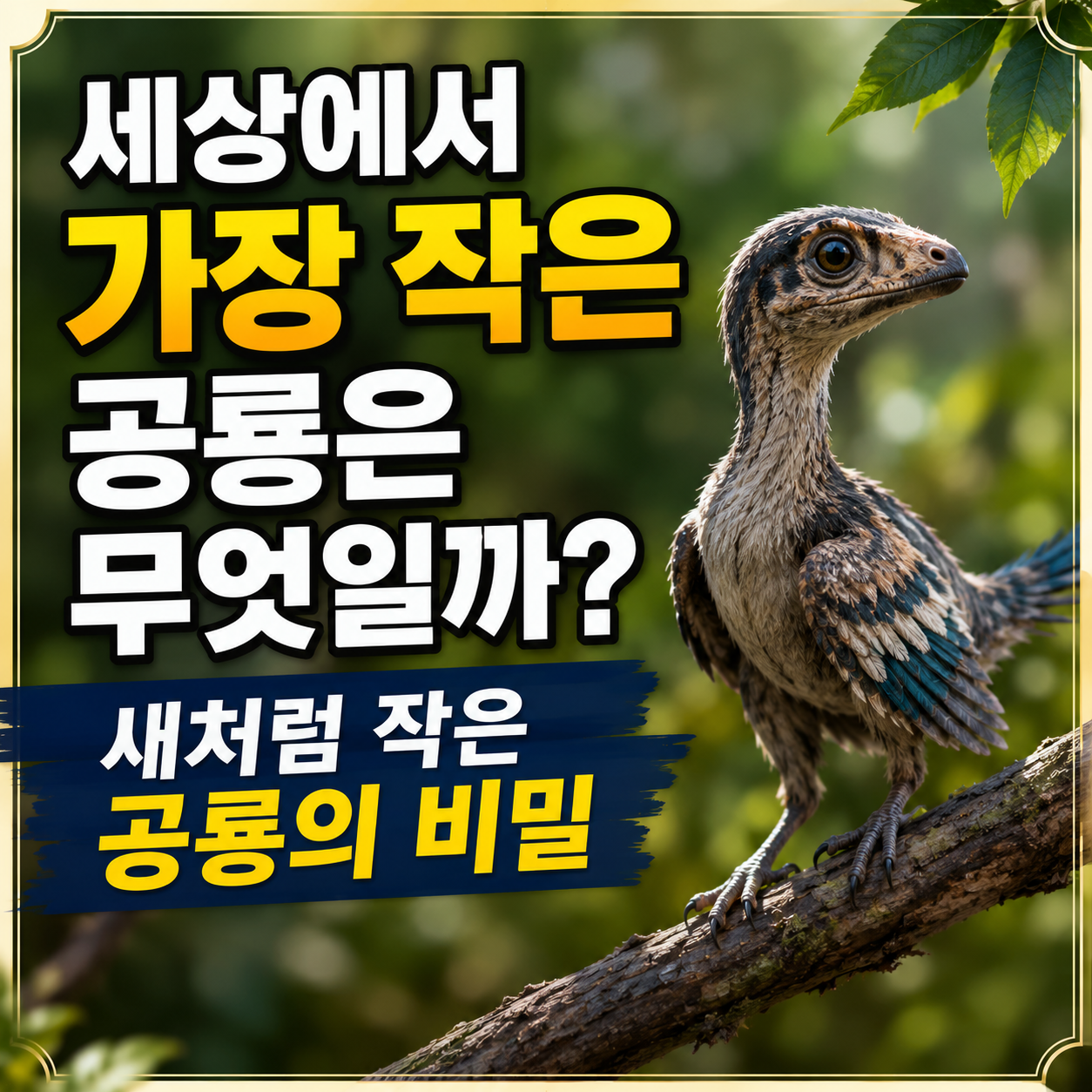 세상에서 가장 작은 공룡은 무엇일까