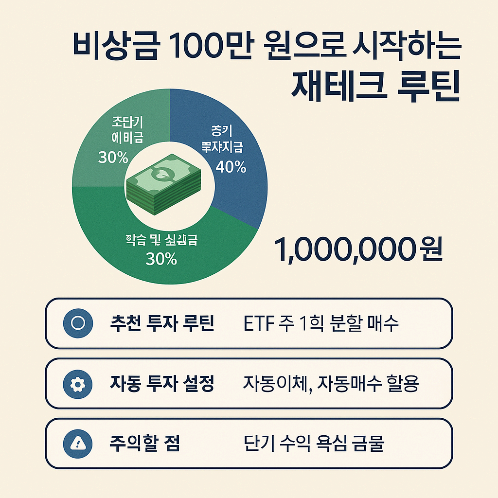 비상금 100만 원으로 시작하는 재테크 루틴