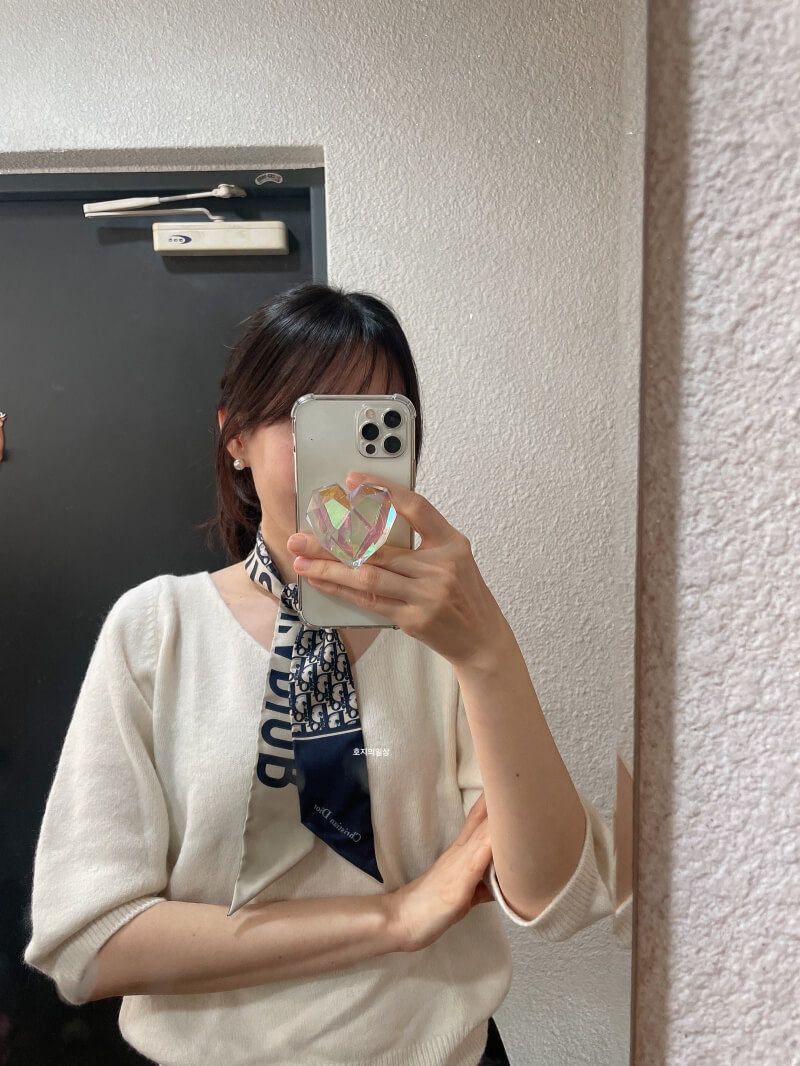 디올 오블리크 미차 스카프 실크 트월 (구버전)