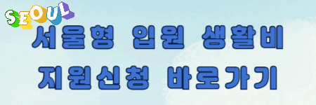서울형 입원 생활비 지원제도 지원대상 신청방법까지!!