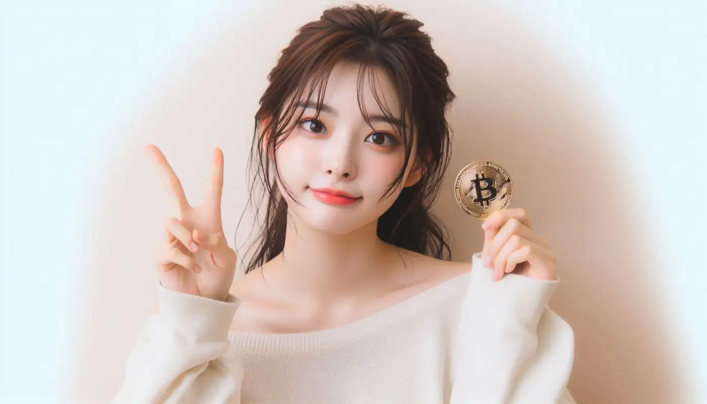 김프-뜻을-알아보고-암호화폐-거래하는-여성의-모습