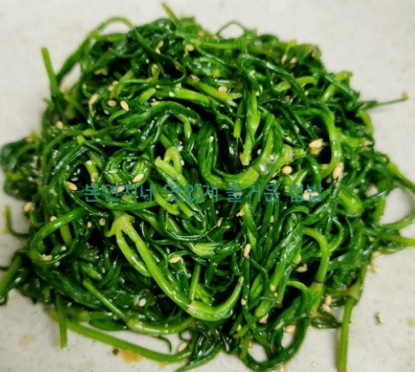 세발나물 요리 무침 효능 영양소 맛있게 먹는법