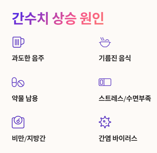간수치가 높아지는 원인