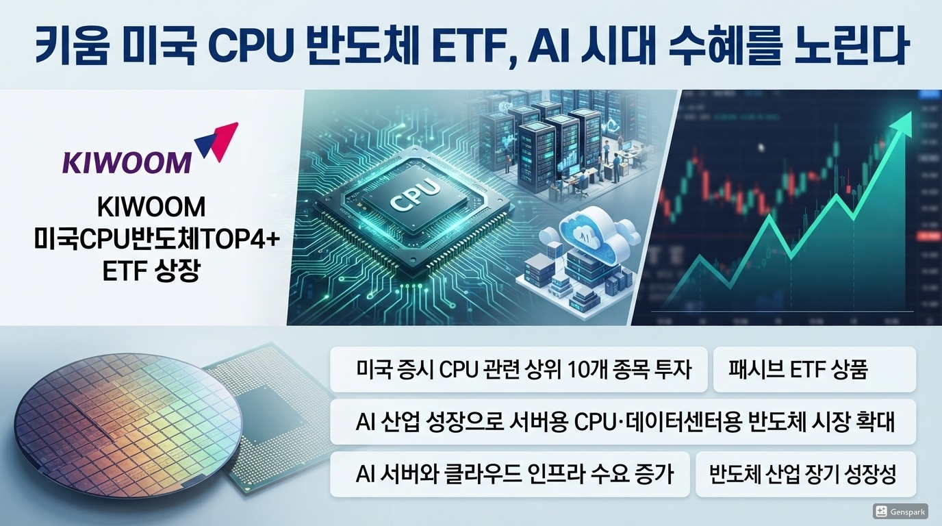 키움 미국 CPU 반도체 ETF, AI 시대 수혜를 노린다