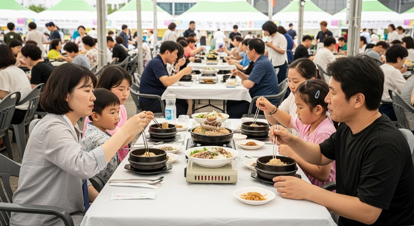 복날 행사 현수막