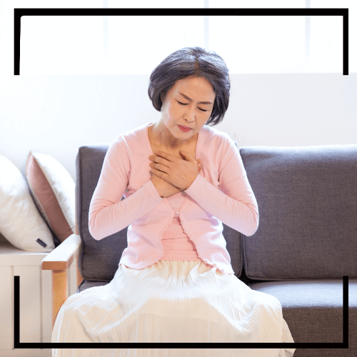 심장이 쪼이는 느낌