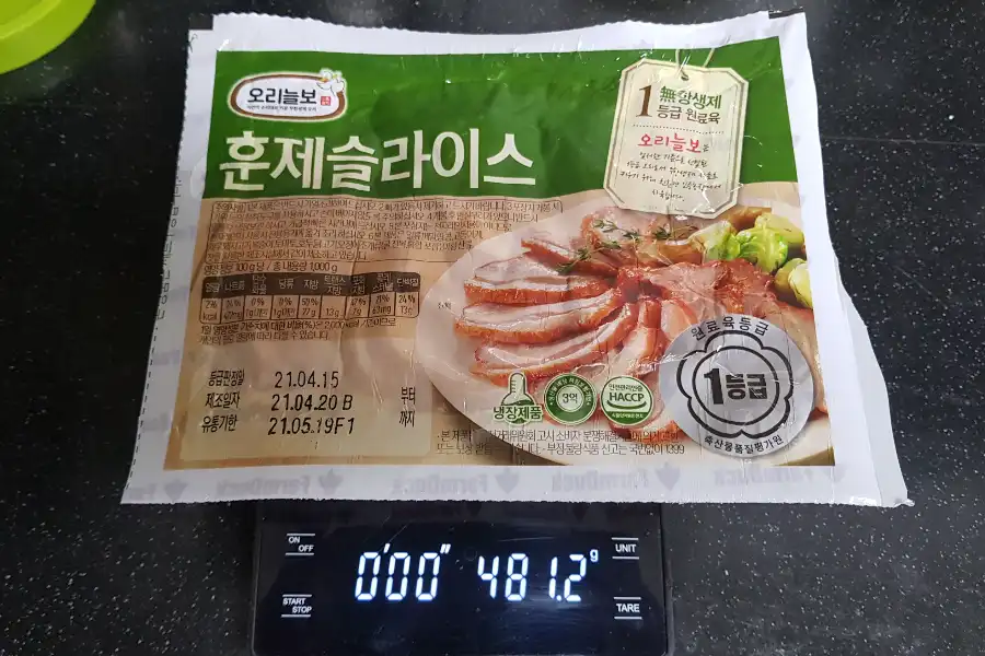 오리늘보 훈제슬라이스