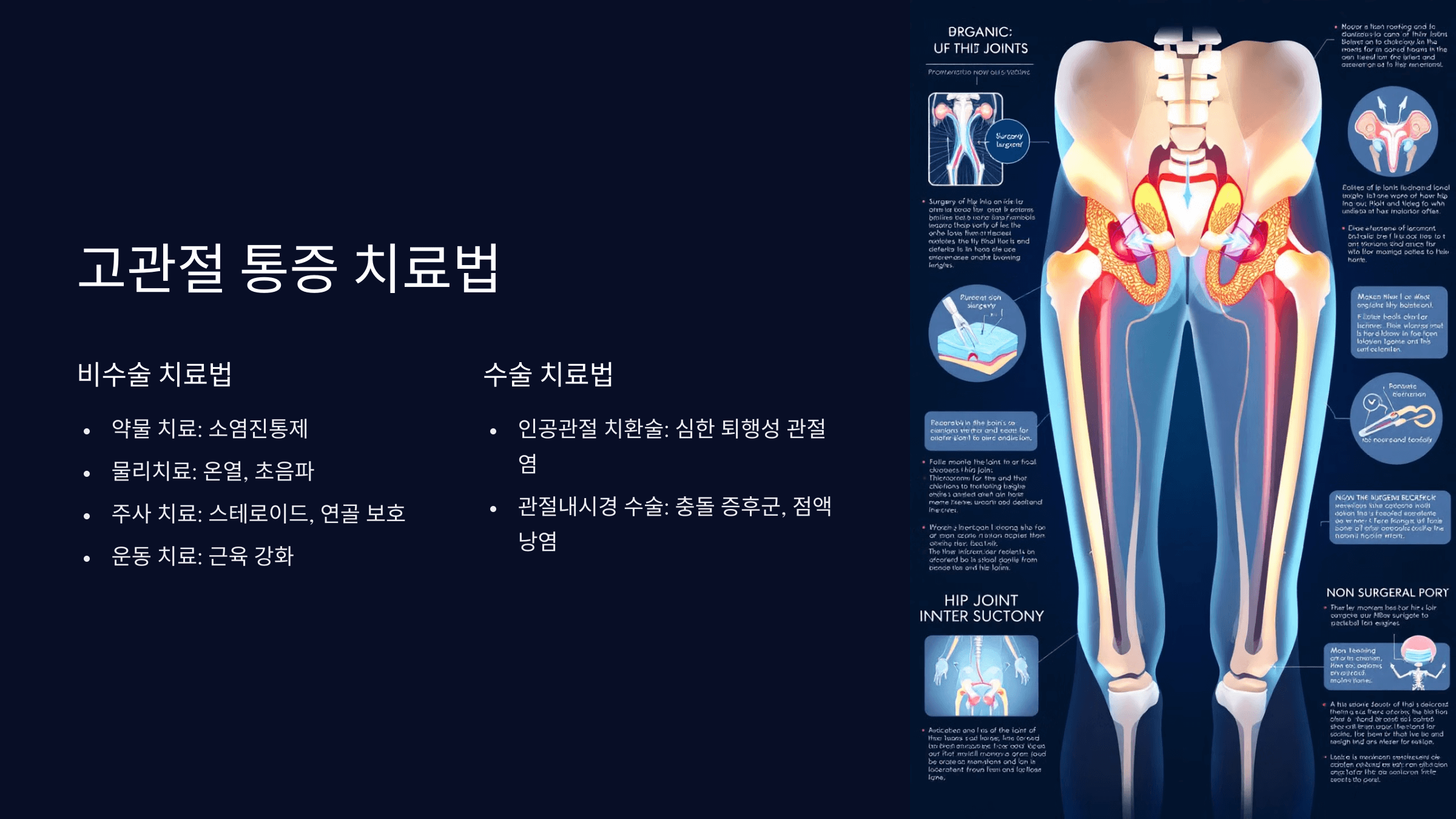 고관절 통증과 관련된 사진입니다.