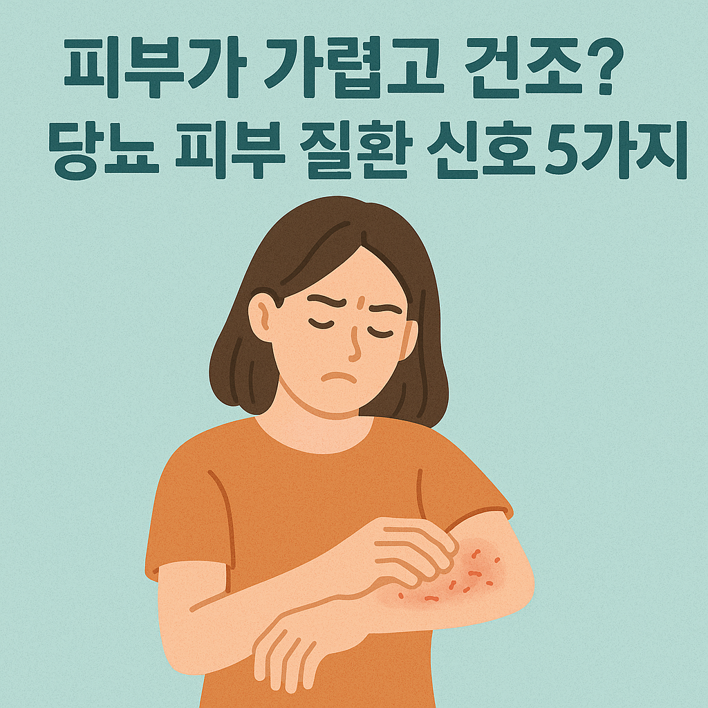 피부가 가렵고 건조해졌나요? 무시하면 안 될 당뇨 피부 질환 신호 5가지