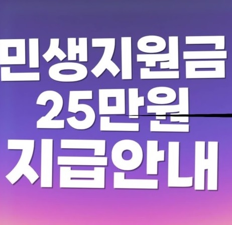 민생지원금 지급안내