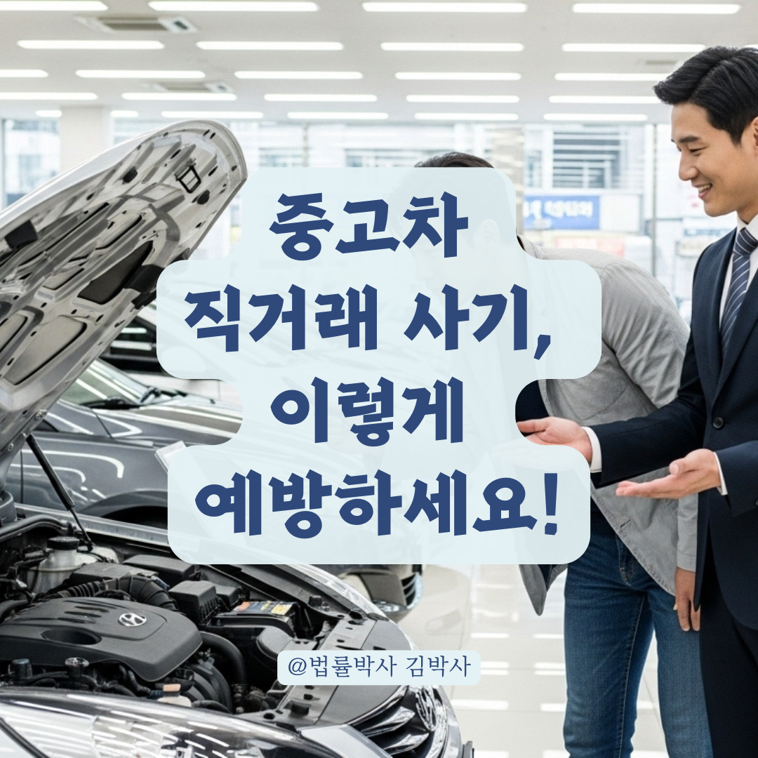 직거래 중고차 사기, 신용불량 판매자에게 당할 수 있습니다! 중고차 구매 전 필독!