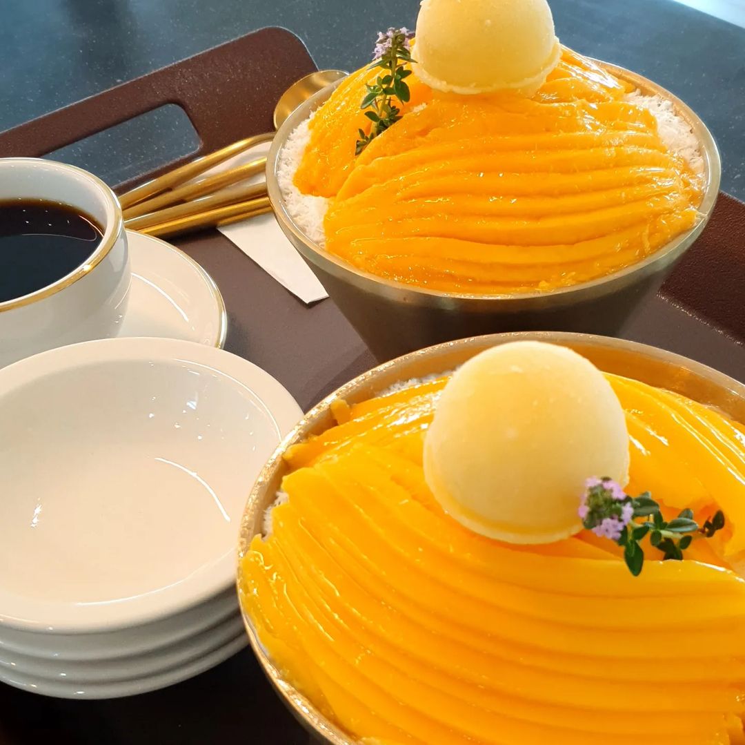 토요일은 밥이좋아 토밥 국내산 노란 꽃이 활짝 핀 생 망고빙수, 팥빙수, 애플망고 빙수 디저트 카페 경주 맛집 추천 토밥즈 방송정보
