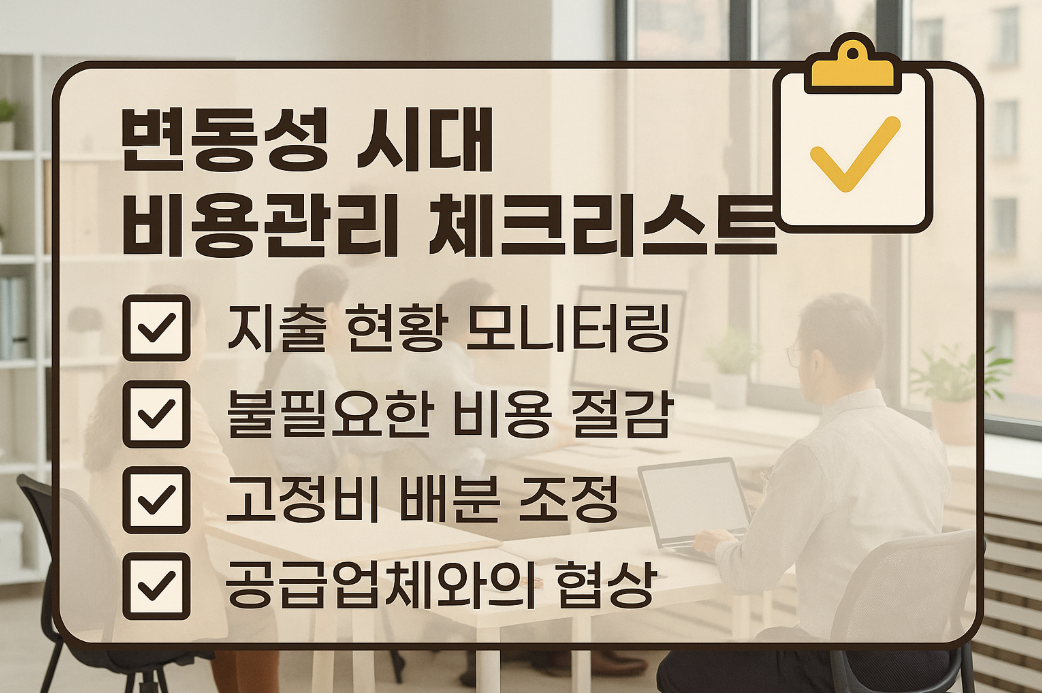변동성 시대 비용관리 체크리스트