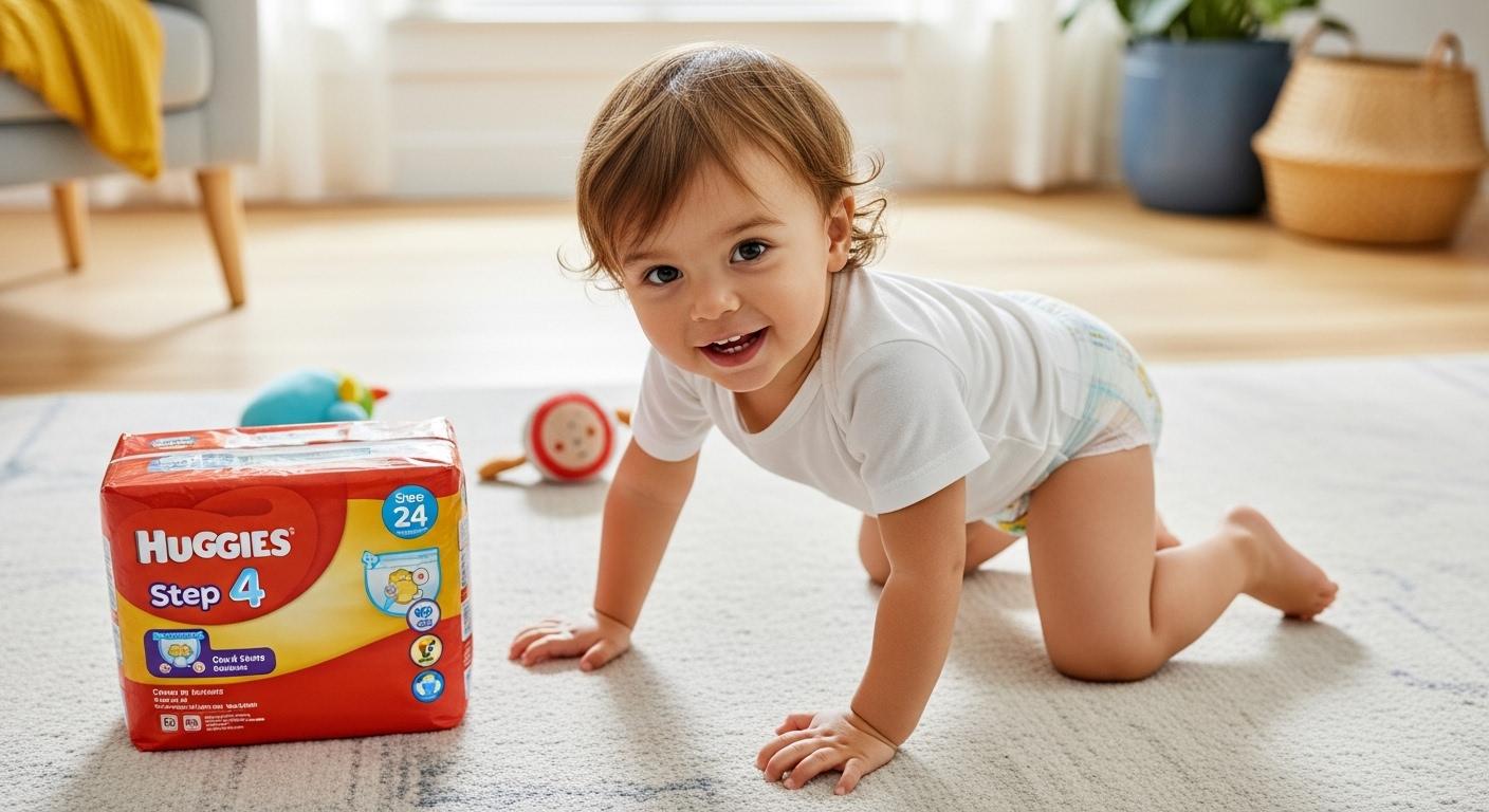 하기스 기저귀 4단계