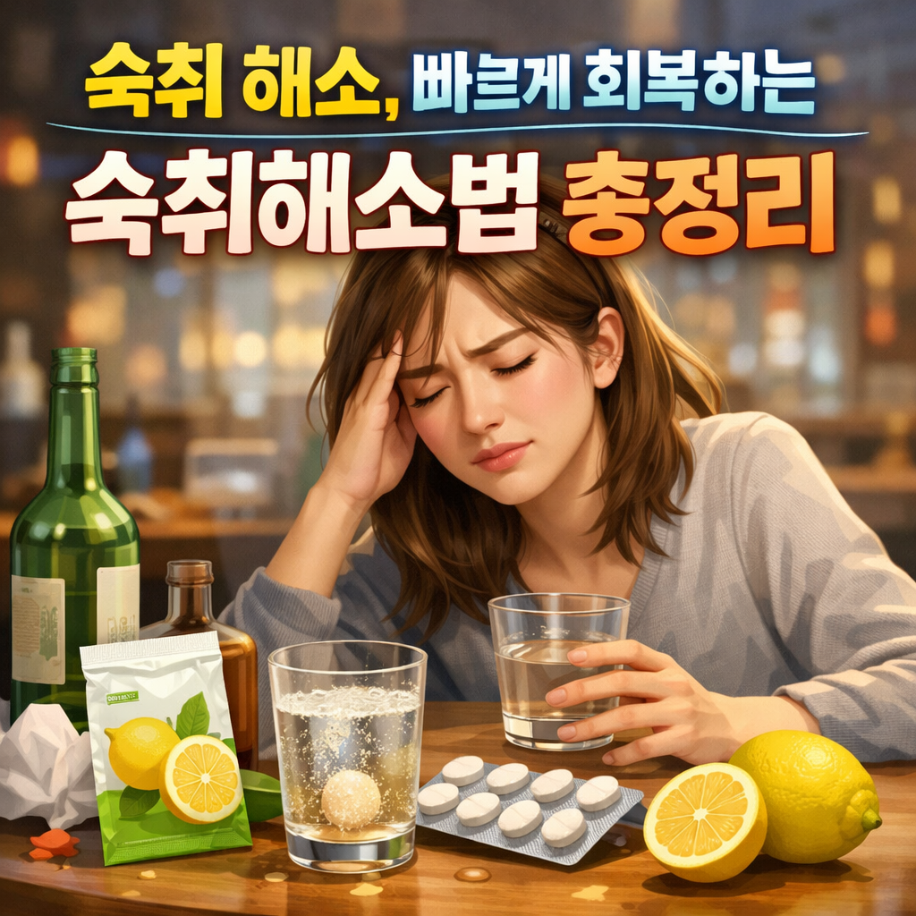 숙취 해소, 다음 날을 망치지 않는 현실적인 방법 총정리