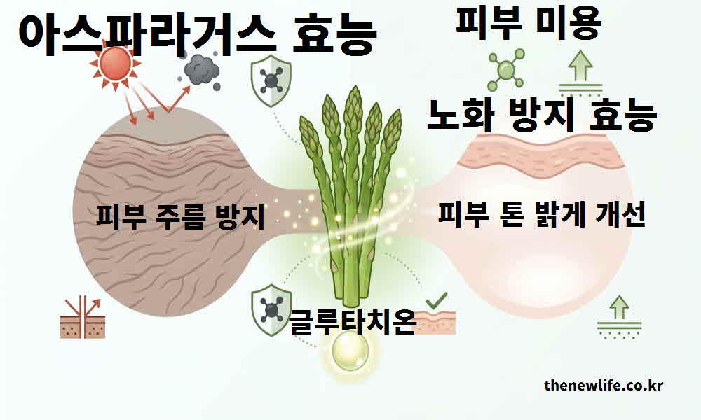 아스파라거스 효능 피부 미용 노화 방지