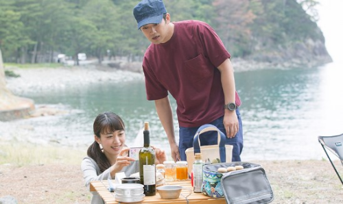 혼자캠프에서먹고자다