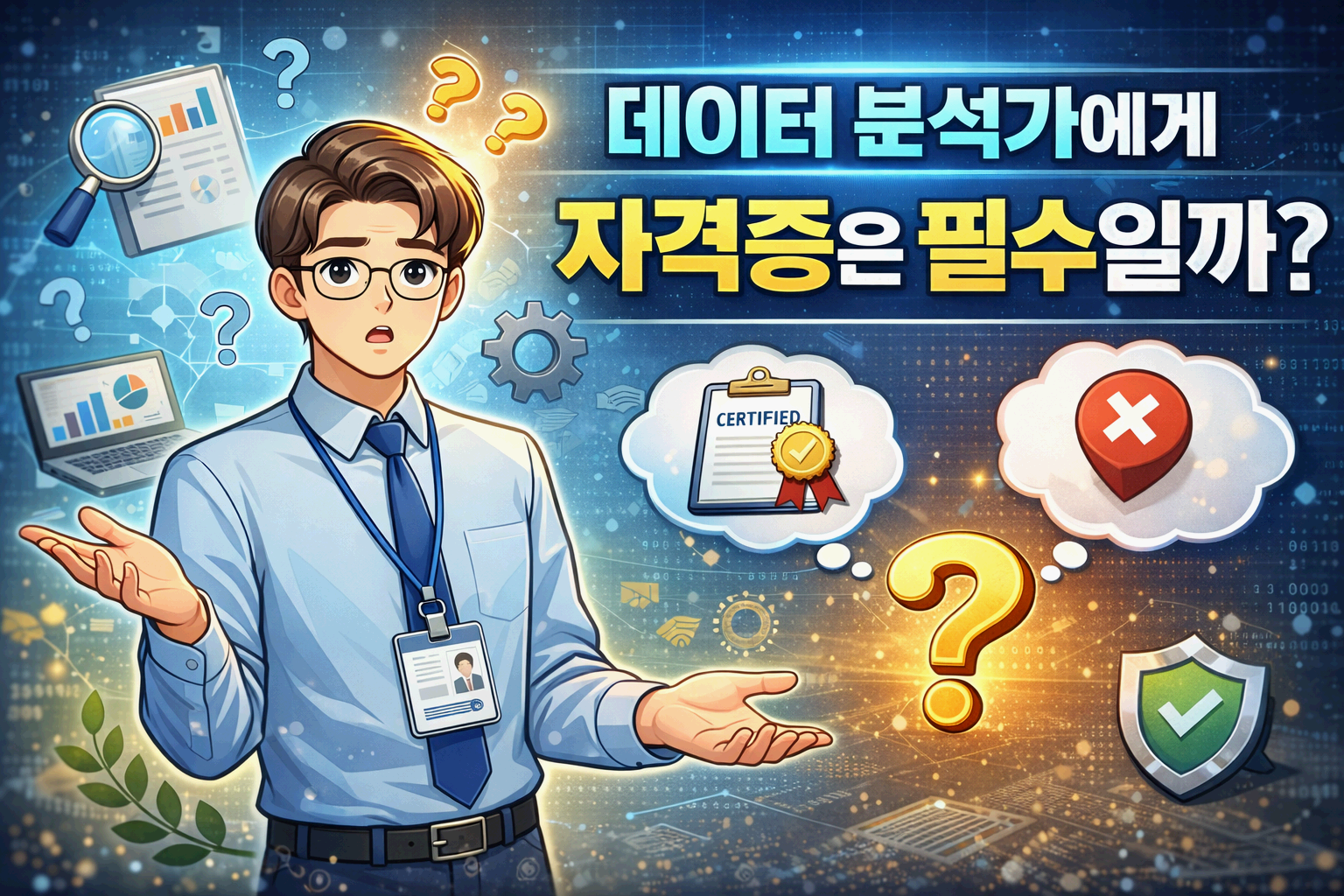 데이터 분석가에게 자격증이 필요한 상황과 필요 없는 상황
