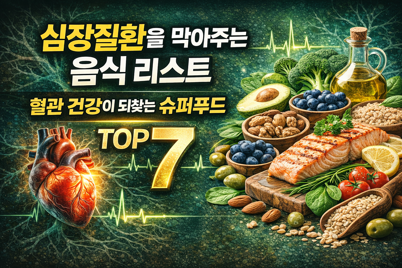 심장질환을 막아주는 음식 리스트 / 혈관 건강을 되찾는 슈퍼푸드 TOP 7