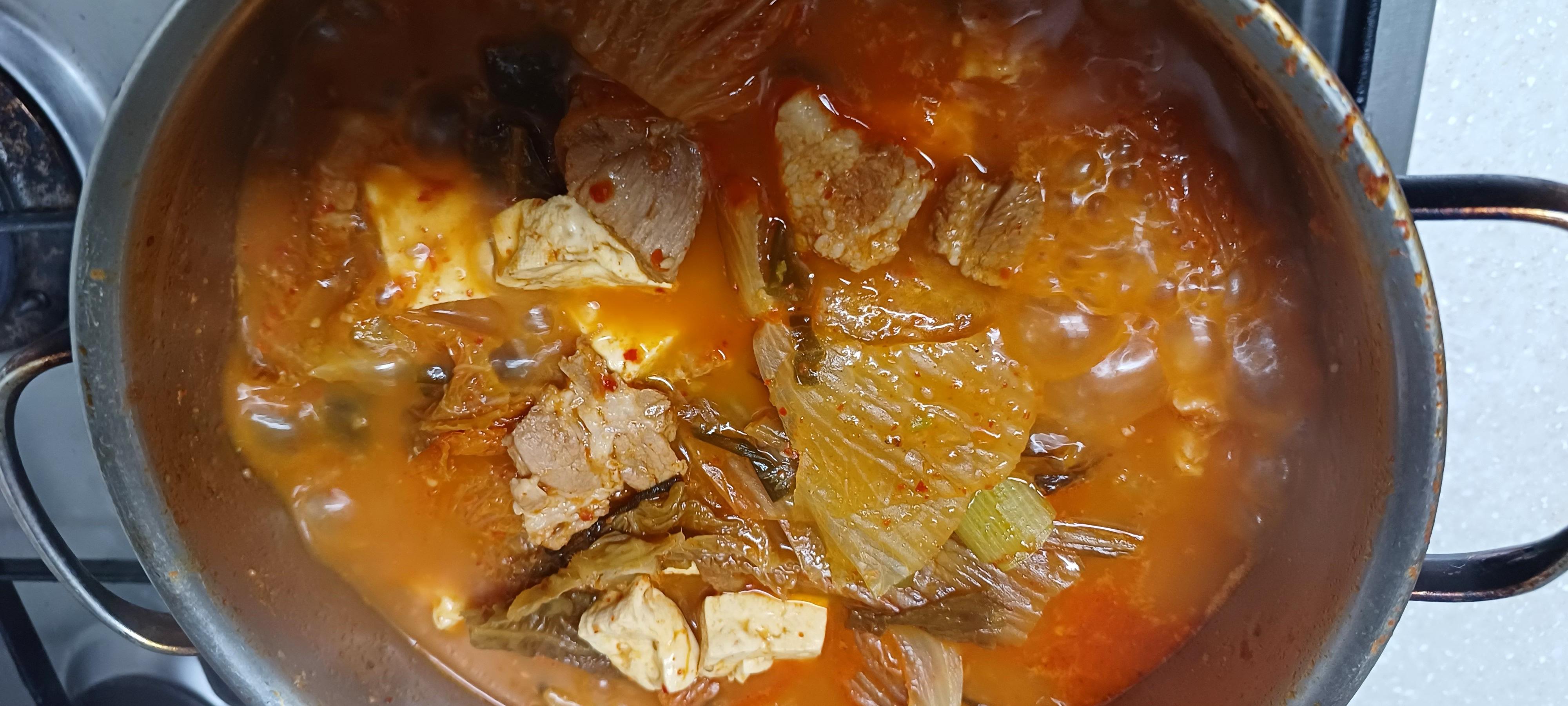 찌개 완성