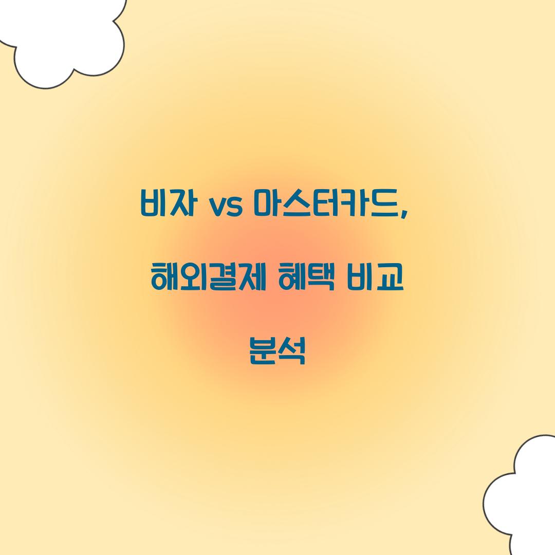 비자 vs 마스터카드