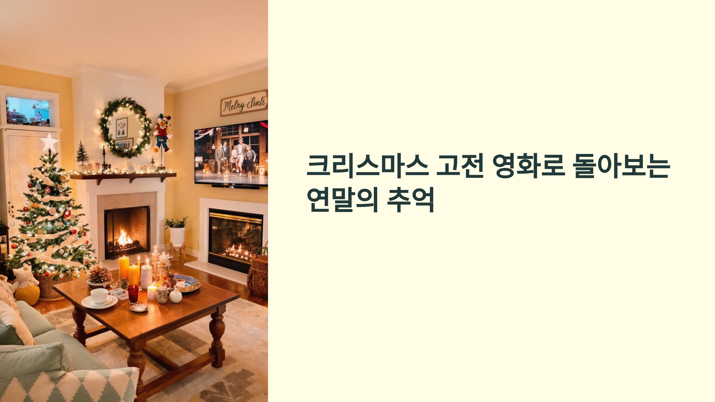 크리스마스 고전 영화로 돌아보는 연말의 추억
