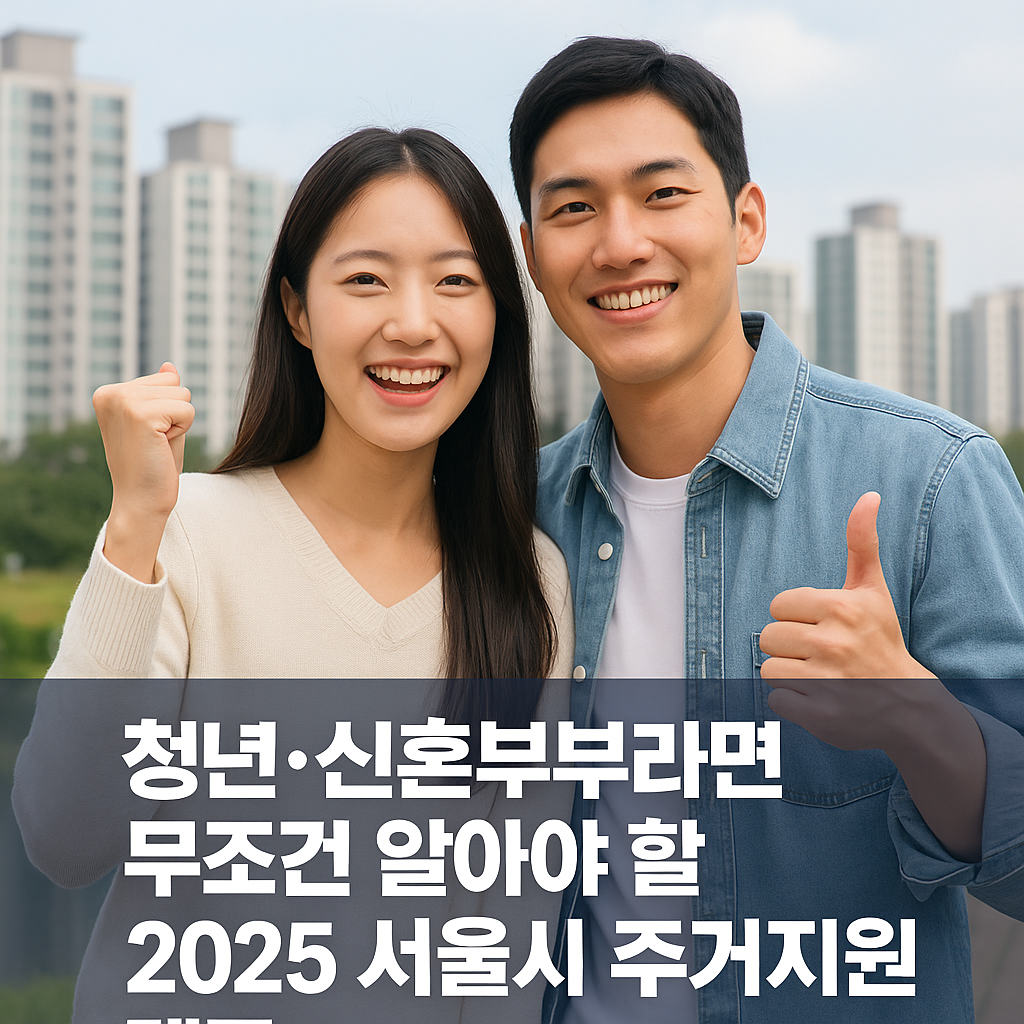 청년·신혼부부라면 무조건 알아야 할 2025 서울시 주거지원 제도!