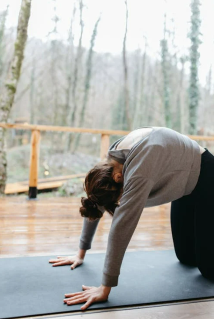 허리에 좋은 운동 고양이 자세 낙타자세